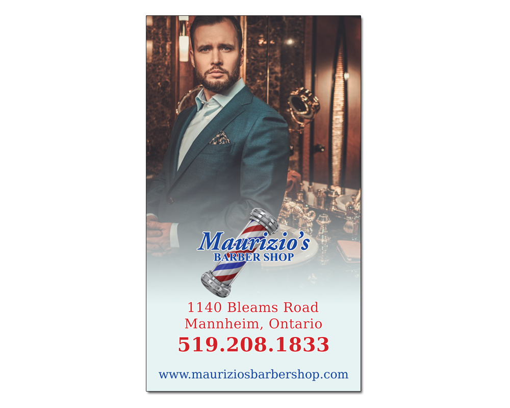 Maurizio S Barber Shop Business Card